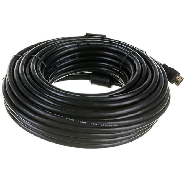 Proconnect (17-6110-6) Кабель HDMI - HDMI 2.0, 20м, Gold (Zip Lock пакет) фото 1