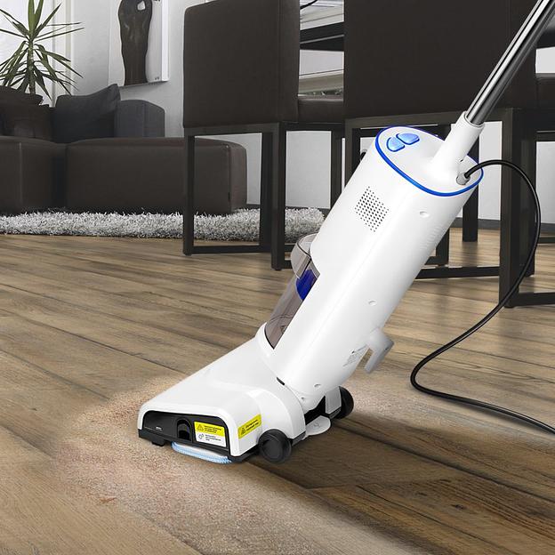 Пылесос паровой Kitfort КТ-5157-3 1000Вт белый/синий фото 3