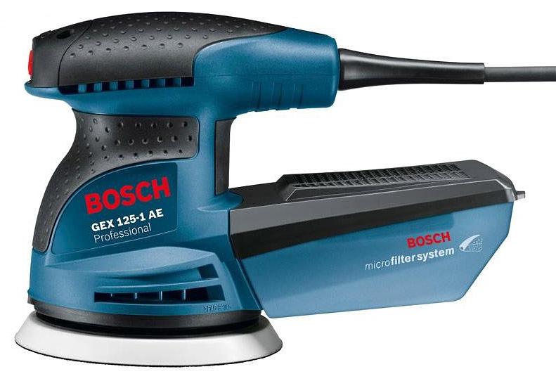 Эксцентриковая шлифовальная машина Bosch GEX 125-1 AE 250Вт фото 2