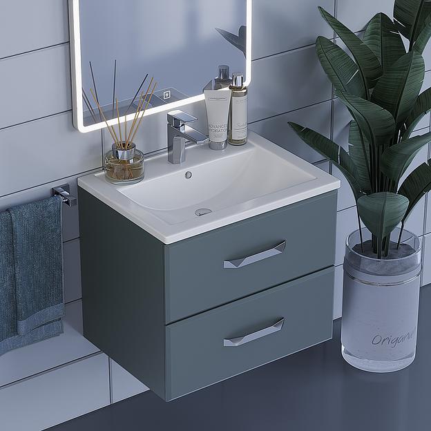 Раковина для ванной комнаты Uperwood Foster 60 см, прямоугольная фото 4