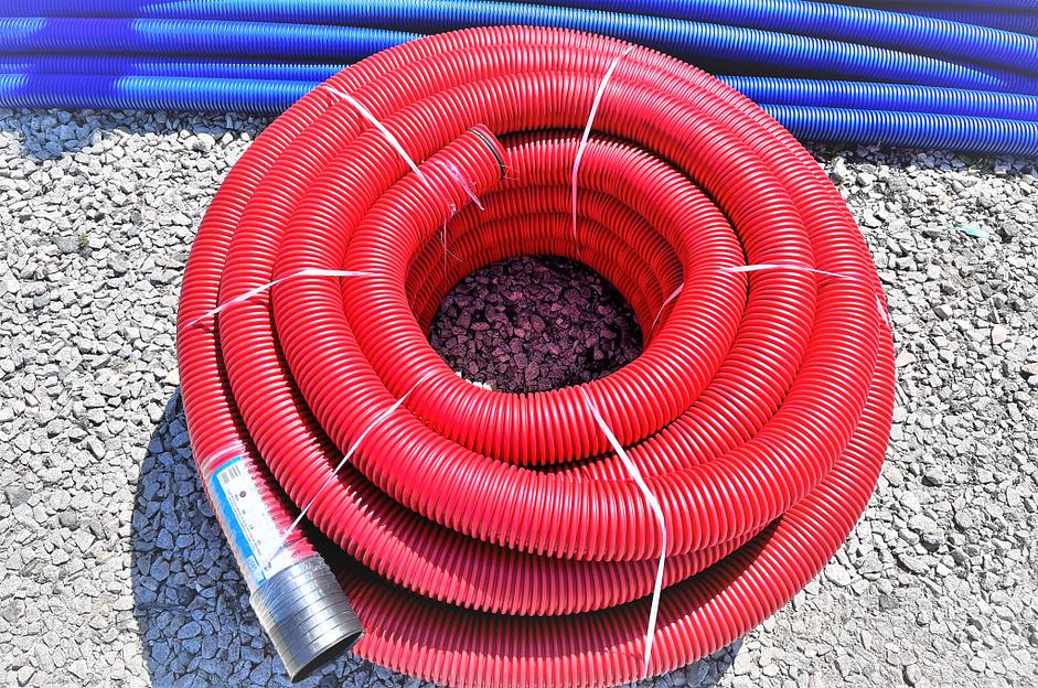 Труба ПНД 200 мм гофрированная двустенная бухта 35м фото 3