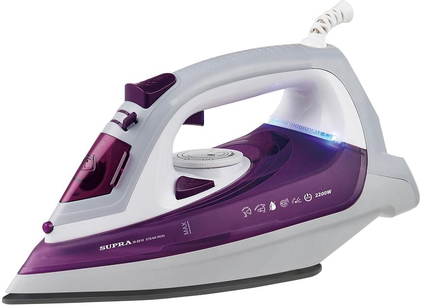 Утюг Supra IS-2215 2200Вт фиолетовый/белый фото 5