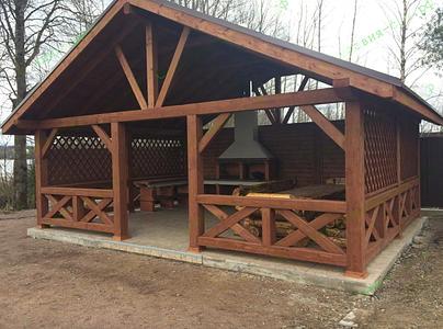 Мега-беседка 8×6 м фото 1