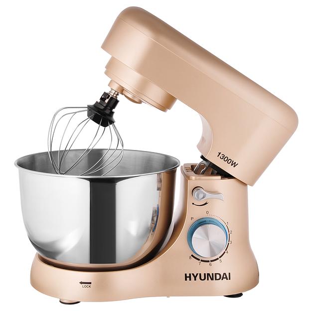 Миксер планетарный Hyundai HYM-S5551 1300Вт бежевый фото 2