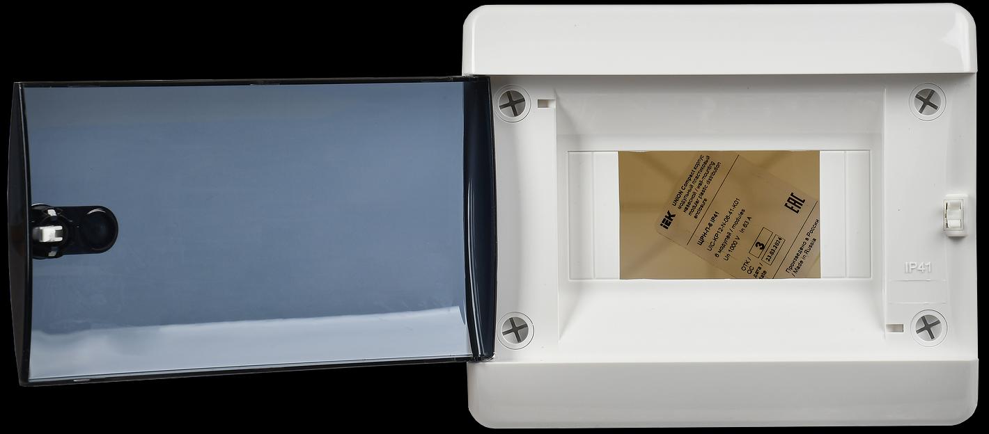 Корпус пластиковый ЩРН-П-6 IP41 черн. прозр. дверь UNION Compact IEK UIC-KP12-N-06-41-K01 фото 3