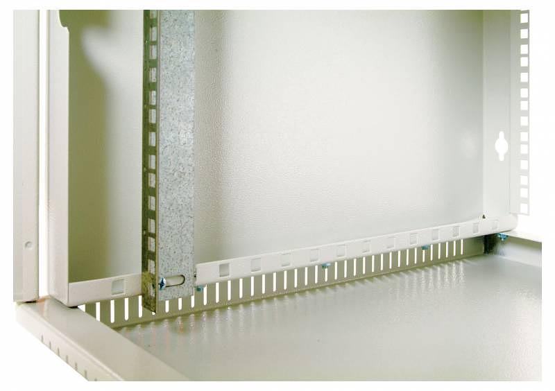 Шкаф коммутационный ЦМО ШРН-Э-12.500 12U 600x520мм пер.дв.стекл несъемн.бок.пан. серый фото 8