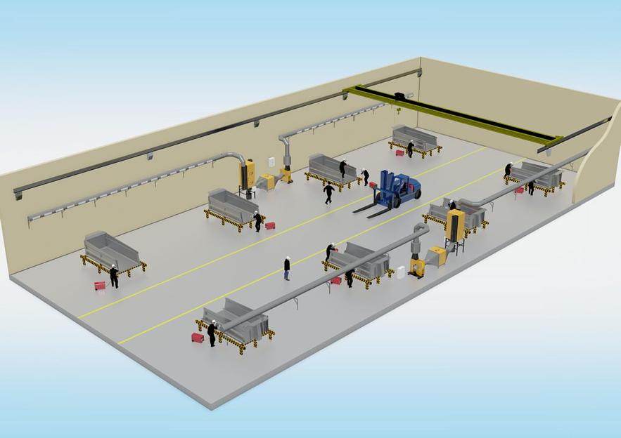 Система рециркуляции воздуха в цехе системы PUSH-PULL фото 3