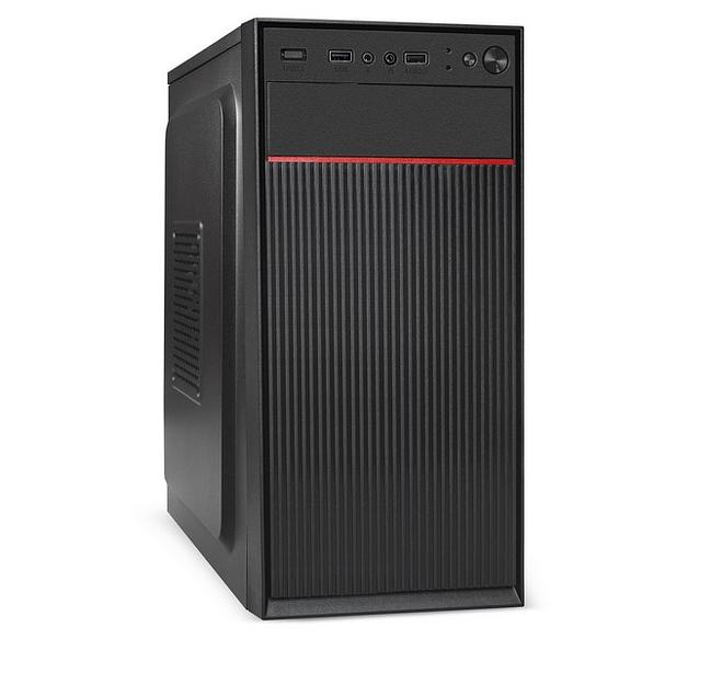 Exegate EX292349RUS Корпус Minitower ExeGate BAA-113-AAA400 (mATX, БП AAA400 с вент. 8см, 2*USB, аудио, черный) фото 2