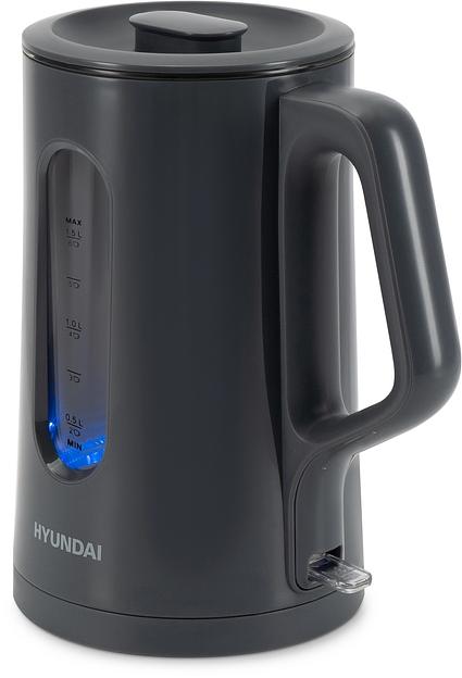 Чайник электрический Hyundai HYK-G4508 1.5л. 1700Вт серый/прозрачный корпус: стекло фото 10