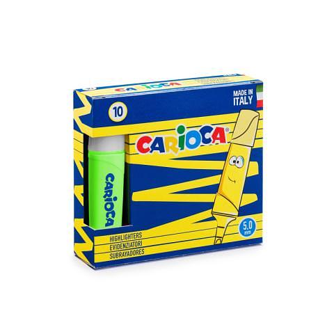 Маркер текстовый скошенный 2 мм, зеленый, Carioca Memolight 42875/38 фото 1