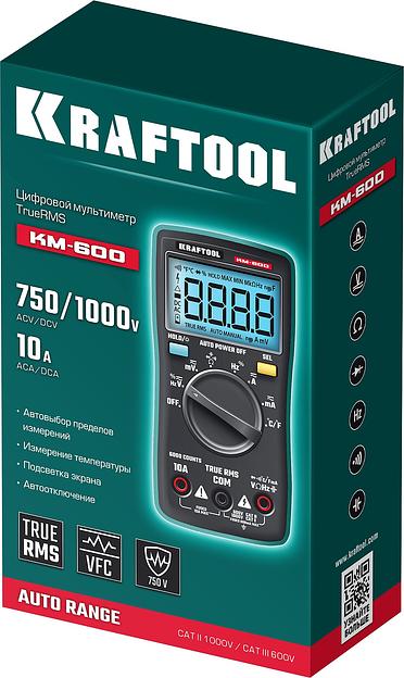 KRAFTOOL KM-600 цифровой мультиметр (59854) фото 6