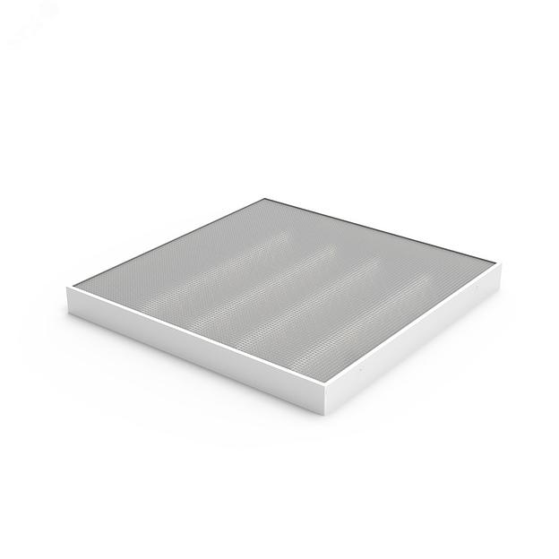 Светильник светодиодный универсальный LED ДВО 30 Вт MiR 3500 Лм 5000К 588х588х50 мм IP40 Грильято призма планки фото 2