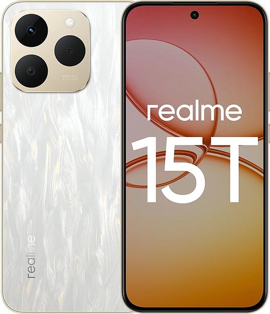 Смартфон Realme RMX5111 15T 256Gb 8Gb белый моноблок 3G 4G 6.78" 1264x2780 Android 15 50Mpix 802.11 a/b/g/n/ac/ax/be NFC GPS GSM900/1800 GSM1900 фото 1
