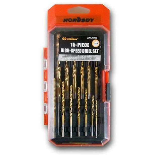 Набор Сверл Horusdy 15 Шт, От 1 До 10 Мм По Металлу SDY-94035 фото 1