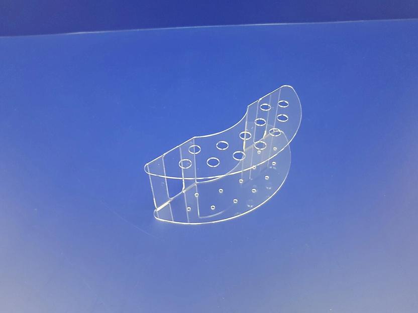 Подставка для ручек карандашей кистей 12 секции (размещение полукруг, задняя стенка с вырезами) фото 3