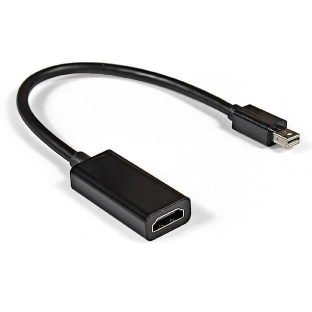 Exegate EX284922RUS Кабель-переходник miniDisplayPort-HDMI ExeGate EX-mDPM-HDMIF-0.15 (mini20M/19F, 0,15м) фото 1