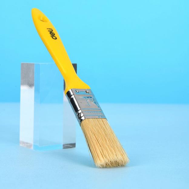 Отделочный инструмент Deli Кисть малярная с пластиковой ручкой Deli DL509111 25мм, натуральная щетина фото 3