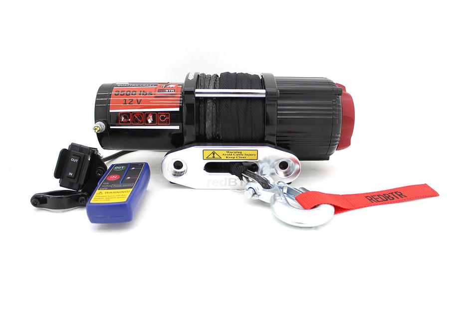 Лебедка для квадроцикла 12В 3500 lbs синтетика ОПТ фото 6