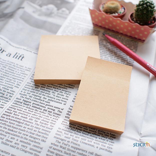 Блок самоклеящийся бумажный Stick`n 21639 76x76мм 100лист. 62г/м2 Kraft Notes фото 3