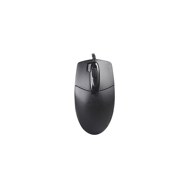 Мышь проводная A4TECH OP-730D, оптическая, USB, 1200dpi, черный фото 1