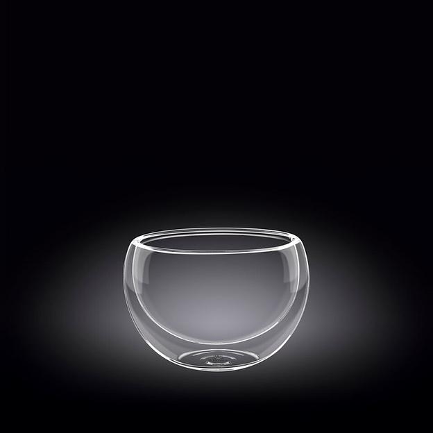 Салатник d =80 мм. 200 мл. с двойными стенками Термостекло Wilmax /6/120/ фото 1