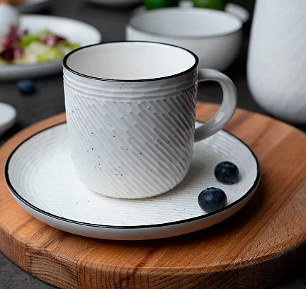 Чашка с блюдцем Billibarri «Riverstream» 250 мл, арт.500-303 ОПТ фото 2