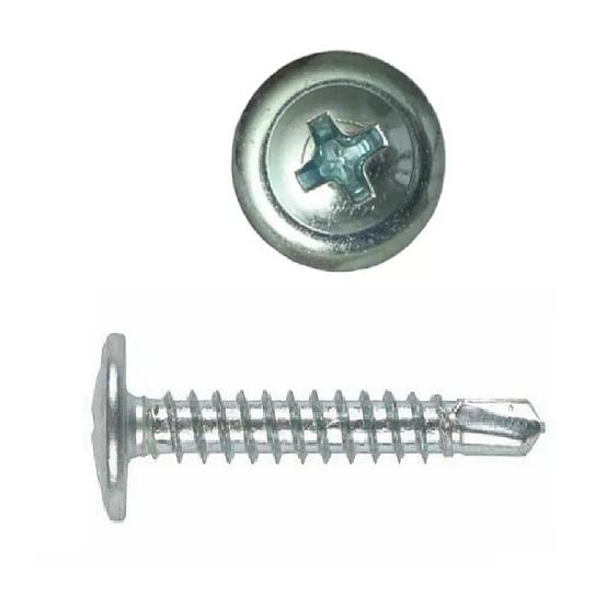 Саморез с прессшайбой сверло 4,2х19 Zn 1000 шт/уп фото 1