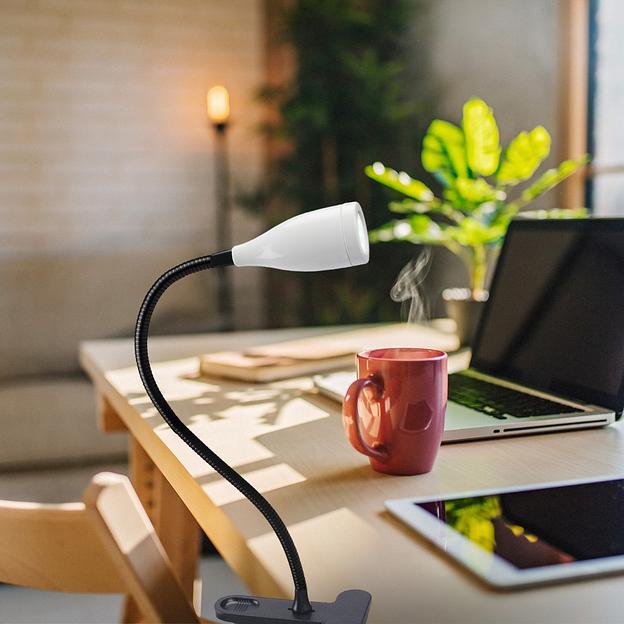 Светильник настольный светодиодный прищепка Механический выключатель UЛм-D501 4W/4000K WHITE белый фото 2