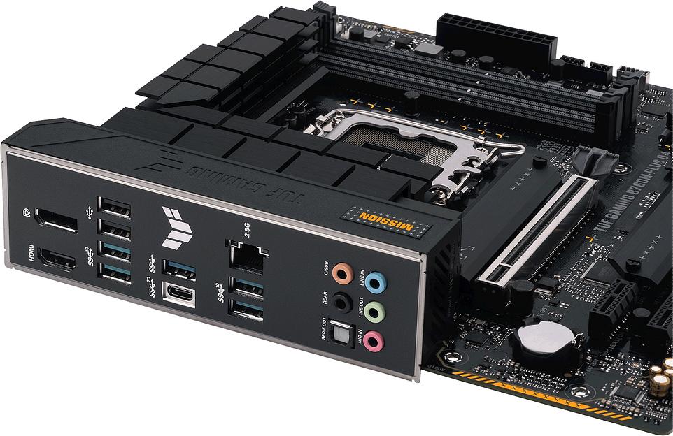 Материнская плата ASUS TUF GAMING B760M-PLUS D4, LGA1700, B760, 4*DDR4, HDMI+DP, 4xSATA3 + RAID, M2, Audio, Gb LAN, USB 3.2, USB 2.0, mATX; 90MB1DI0-M0EAY0 (TUF GAMING B760M-PLUS D4) фото 7