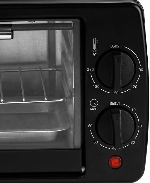 Мини-печь Galaxy Line GL 2625 8л. 1000Вт черный фото 6