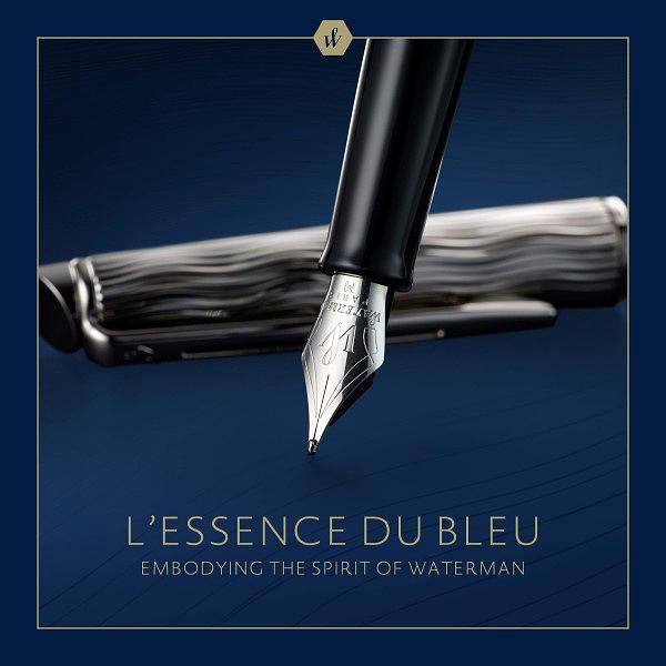Ручка перьев. Waterman Hemisphere L`Essence du Bleu (CW2166467) LaqBlue CT F сталь нержавеющая подар.кор. фото 5