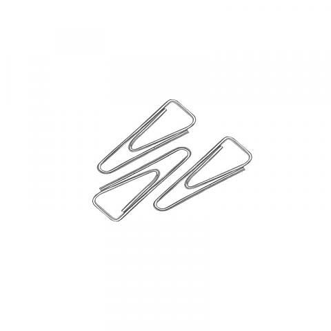 Скрепки 31мм треугольные никелированные, 100шт, Forofis фото 1