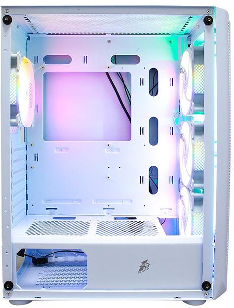 1STPLAYER FIREBASE X4 White / ATX, TG / 4x120mm LED fans inc. / X4-WH-4F1-W фото 3