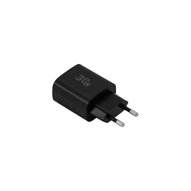 Сетевое зарядное устройство Digma DGW3C, USB-C, 30Вт, 3A, черный [dgw3c0f010bk] фото 1