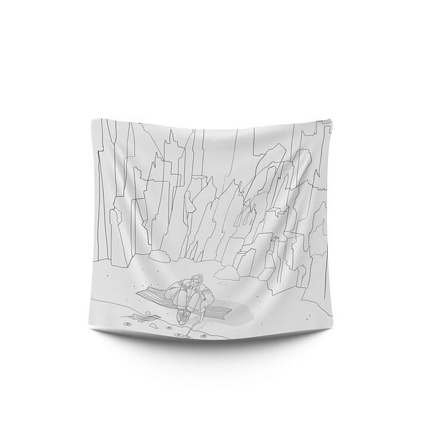 Женский платок «Медузы» искусственный шёлк Армани 55×55 см фото 1