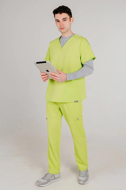 Топ медицинский Indiform мужской IF6-03-05-1, 97 Juicy salad, опт фото 2