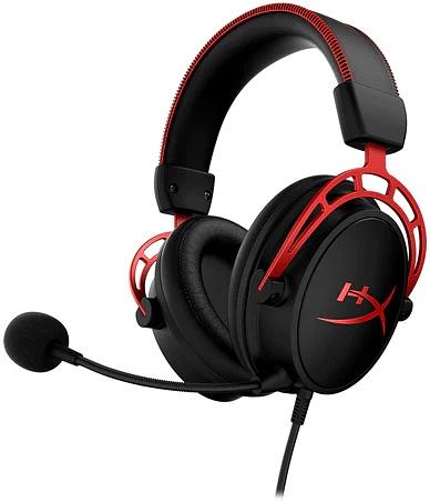 Наушники с микрофоном HyperX Cloud Alpha красный/черный 1.3м мониторные оголовье (4P5L1AB#UUF) фото 1