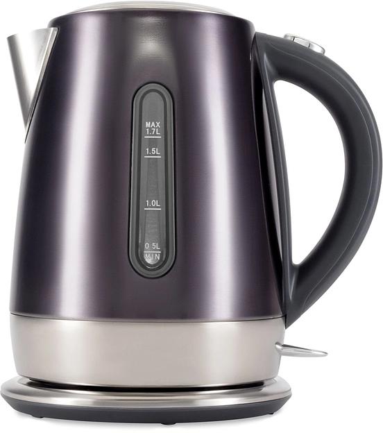 Чайник электрический Hyundai HYK-S7777 1.7л. 2200Вт графит/серебристый корпус: стекло фото 1