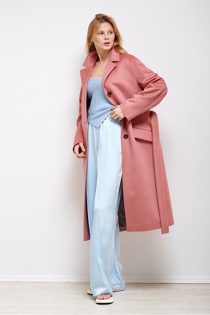 Женское демисезонное пальто деловое Mmoda розовый, арт.2202438-1 фото 1