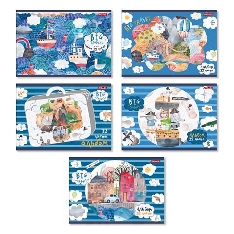 Альбом для рисования, А4, 32л., на скобе, 100 г/м2, Пиратский остров, SVETOCH 32АЛСК4_2_3_9 фото 1