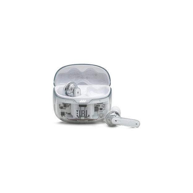 Наушники JBL Tune Beam Ghost, Bluetooth, внутриканальные, белый [jbltbeamgwhtas] фото 1