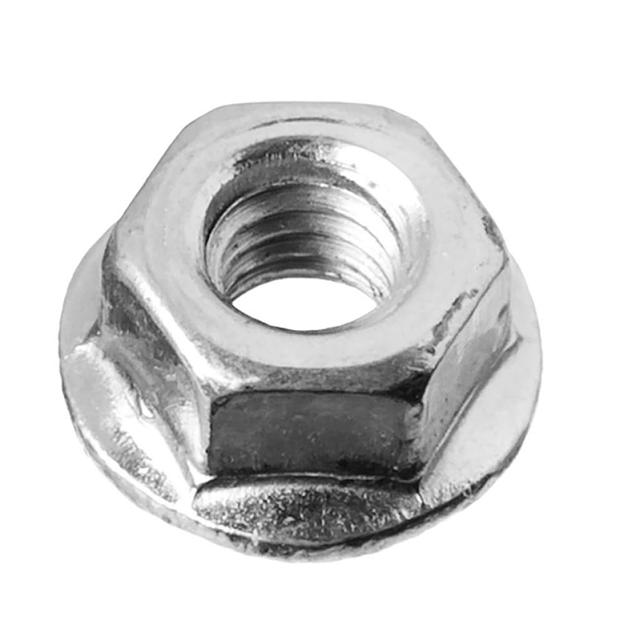 Гайка DIN 6923 М5 шестигранная с фланцем класс прочности 6 покрытие цинк фото 1