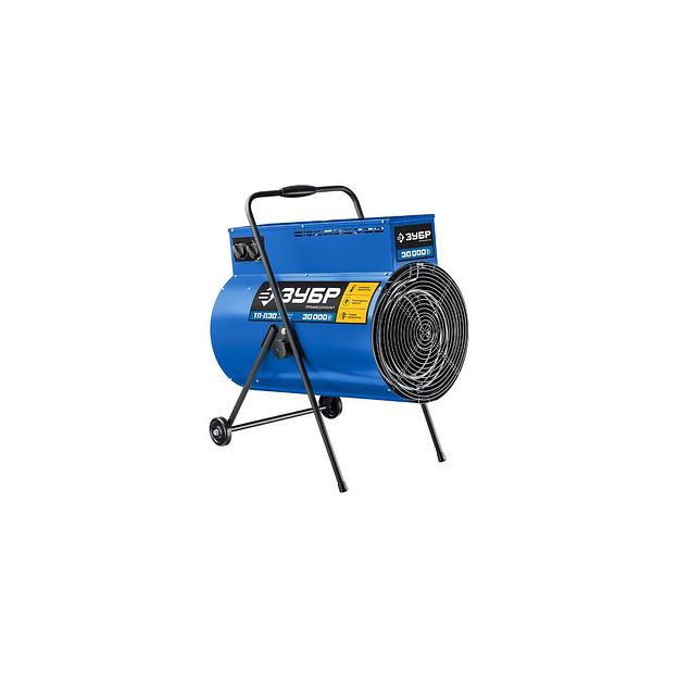 Электрическая тепловая пушка Зубр Профессионал ТП-П30, 30кВт, синий фото 1