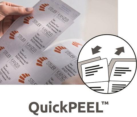 Этикетки Avery Zweckform 3666 A4 97x21.2мм 65шт на листе/70г/м2/100л./белый матовое самоклей. универсальная фото 5