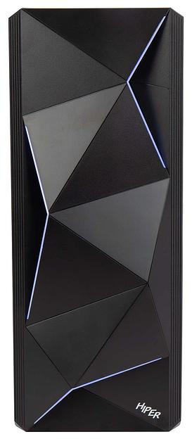 Корпус Hiper A68 черный без БП ATX 1x92mm 2xUSB2.0 1xUSB3.0 audio bott PSU фото 2