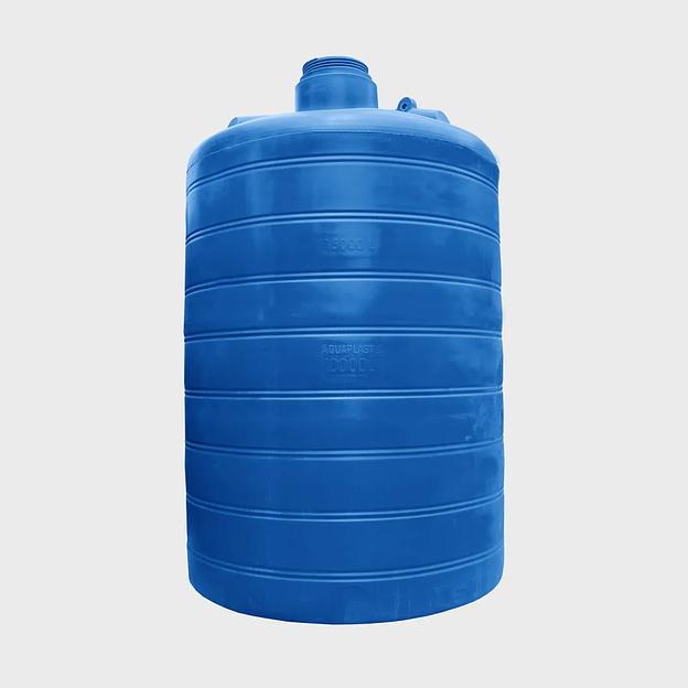 Овально-вертикальная емкость 15000л синий ОПТ фото 1