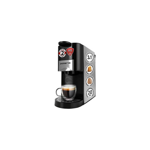 Капсульная кофеварка Polaris PCM 2020 3-in-1, 1450Вт, цвет: черный фото 1