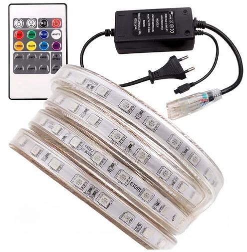 Светодиодная лента SMD 5050 RGB 220 V ОПТ фото 2