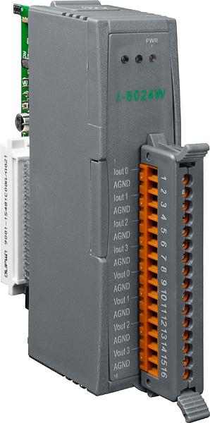 Модуль с 4 каналами аналогового вывода, разрешение - 14 бит, параллельная шина фото 1