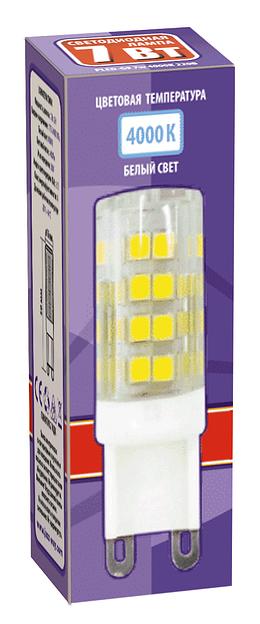 Лампа светодиодная LED 7Вт G9 400Лм 220V/50Hz белый фото 2